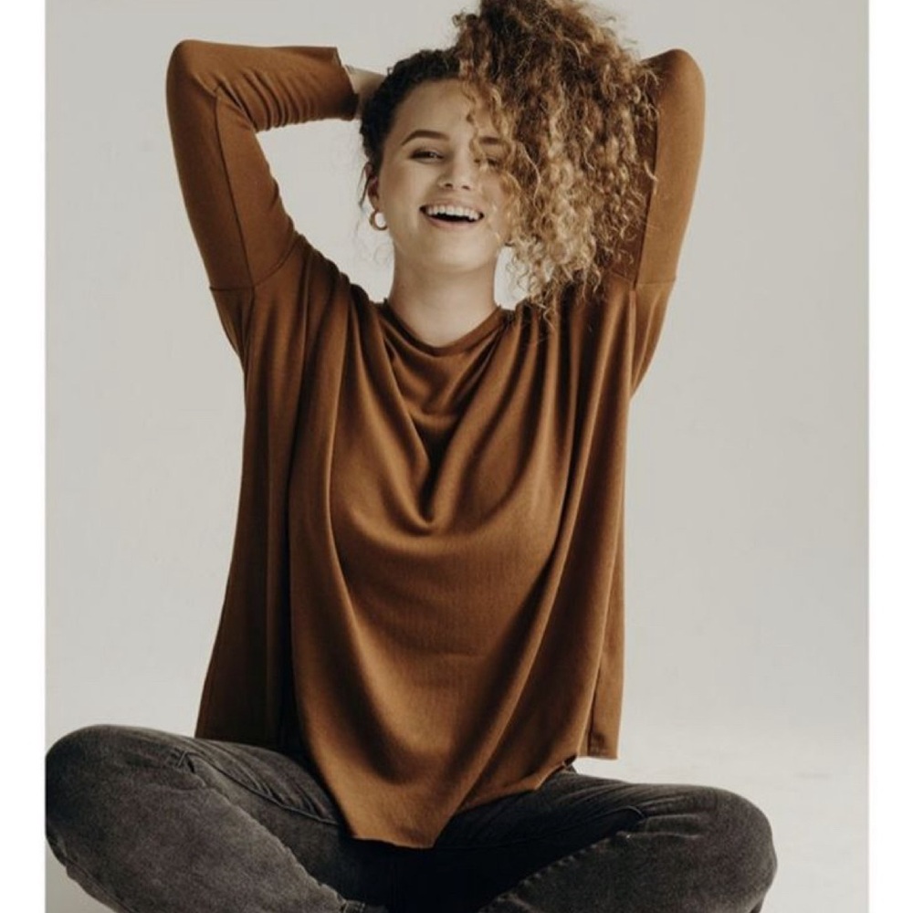 BNWOT CJLA Sterling Pullover in Rust/Hazelnut - Picture 1 of 3